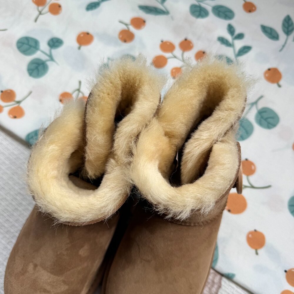 UGG Mini Bailey Button Crystals Chestnut Boots - … - image 5